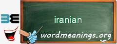 WordMeaning blackboard for iranian